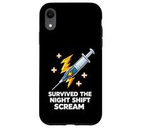 Nurse Survived The Night Shift Scream Coque pour iPhone XR