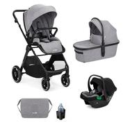 Nurse Wander Trio Poussette Bébé 3 en 1, Nacelle, Poussette et Siège Auto i-Size, Pliage Compact, avec Accessoires