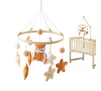 Nursery Mobiles Calming - Sleep Aid Toy with Stars and Bird Design Use | Crib Toys Room Bed Ceiling Play Girl Bassinet