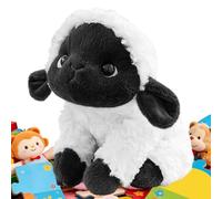 Nursery Sheep Doll, Plush Cartoon Toy, 7.09x5.91x9.06 Inches Animal Figure, Realistic Black Face with Secure Grip, Gift Accessory for Boys Kids Apartment, Home Supply for Living Room Dorms & Bedroom