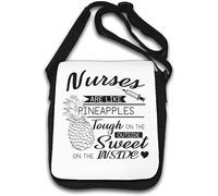 Nurses Are Like Ananas Tough On The Outside Sweet On The Inside Sac à bandoulière Blanc
