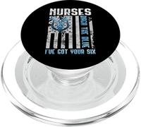 Nurses Back The Blue I've Got Your Six - Nurse Show Support PopSockets PopGrip pour MagSafe