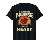 Nurses Couple Gift Super Hot Nurse Stole My Heart Valentines T-Shirt