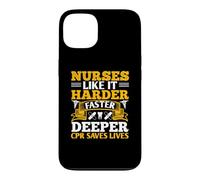 Nurses Like It Harder Faster Deeper CPR Saves Lives Nursing Coque pour iPhone 13