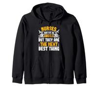 Nurses May Not Be Angels But They are The Next Best Thing Sweat à Capuche