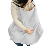 Nursing Cover - 37.4x27.95 Inches Breathable Nursing Poncho | NursingCover with Adjustable Shoulder Straps | Cotton Feeding Shawl for Public Space Outdoor Road Trip Travel Shopping Malls Parks