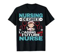 Nursing Degree Loading Future Nurse Funny Nursing Nurses T-Shirt Graphique avec Valeur