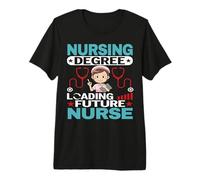 Nursing Degree Loading Future Nurse Funny Nursing Nurses T-Shirt Haut de Gamme