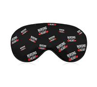 Nursing is A Work of Heart2 Sleeping Blindfold Mask Cute Eye Shade Cover with Adjustable Strap for Women Men Night