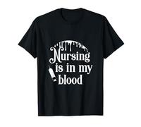 Nursing Is In My Blood Injection Journée internationale des infirmières T-Shirt