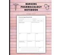 Nursing Pharmacology Notebook: Blank Medication Templates Designed to Help Nursing Students Study and Memorize Essential Drug Information. 120 Pages (Pink Cover).