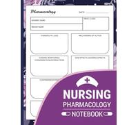 Nursing Pharmacology Notebook: Blank Medication Templates for Student Nurses - Record Drug Names, Classification, Side Effects, and More