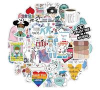 Nursing Stickers, 50 Pcs Nurse Car Decal, Nursing Stickers Decals