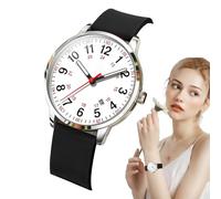 Nursing Watch - Waterproof Silicone Watches, Women’s Silicone Strap Nursing Watch, Easy Read, Casual Fashion 24 Hour Watches for Professionals Students Comfortable Alloy Design