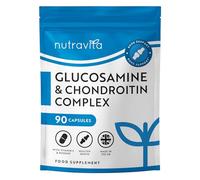 Nurtravita Glucosamine Chondroïtine Articulations Complex avec Vitamine C Curcuma Gingembre et Extrait de Rose Musquée - 90 Gélules - Glucosamine Chondroitine Complement Alimentaire