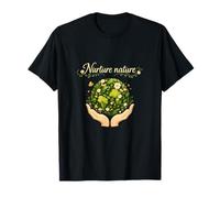 Nurture Nature Plant Parent Cottagecore Art T-Shirt