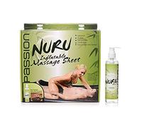 Nuru Inflatable Massage Sheet & Gel Kit - Black