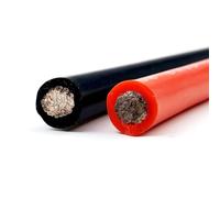 NURUGURE Câble d'alimentation en Silicone résistant, très Souple, de 8 à 1 AWG, pour Batterie de Voiture, 25 à 50 mm², Usage extérieur