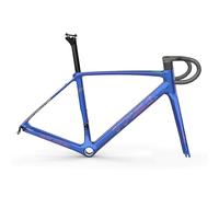 NURUGURE Cadres de vélo Gravel en Fibre de Carbone, Cadre de vélo de Piste en Fibre de Carbone, Cadres de vélo de Route et Tout-Terrain avec Freins à rétropédalage, routage Interne