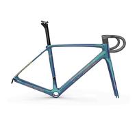 NURUGURE Cadres de vélo Gravel en Fibre de Carbone, Cadre de vélo de Piste en Fibre de Carbone, Cadres de vélo de Route et Tout-Terrain avec Freins à rétropédalage, routage Interne