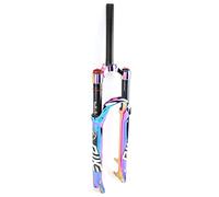 NURUGURE Fourche à Suspension pneumatique pour VTT Lamp Light 26/27,5/29 Pouces, Freins à Disque 1-1/8 Pouces, débattement de 100 mm, QR 9 mm, Freins Avant et arrière ultralégers, 1 900 g