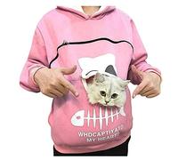 NUSGEAR Sweat a Capuche Femme Chat Hiver Chaud Pas Cher A La Mode Sweatshirt S Respirant Poche Kangourou pour Porter Un Chat Hoodies Tops