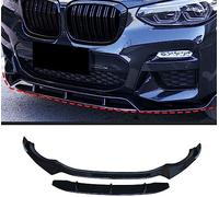 NUSHKE Voiture Becquets Avant pour BMW G01 X3 G02 X4 2018 2019 2020, Spoiler Voiture Pare Choc Lame Fiber Séparateur Diffuseur Extérieur Aileron de Lèvre