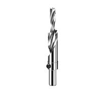 NUSHKI Foret Étagé Foret À Fraiser Pour Le Travail Du Bois Motif De Vis En Deux Étapes Avec Mèche D'ouverture À Double Trou,8x15x100mm