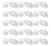 NUSITOU 15 Ensembles Gobelets de Pépinière D'orchidées, Pots de Culture Hydroponique en Plastique et Éponge, Blancs, pour Légumes et Orchidées, Balcon, Culture de Plantes D'intérieur