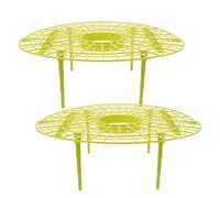 NUSITOU 2 Pièces Support de Culture des Fraises pour Balcon, Plante Droite | Plastique Jaune, Usage Jardinage Balcon, Maintient les Plants, Empêche la Chute, Finition Élégante