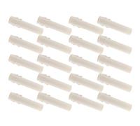 NUSITOU 20 Tubes de Protection en Plastique Blanc pour Lustres, Gaines Décoratives Adaptées aux Ampoules Chandelier, pour Éclairage Décoratif la Maison