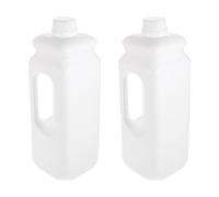 NUSITOU 2pièces Broc Plastique Lot de Jugs Étanches avec Bouchon Réutilisables pour Eau et Liquides Design Ergonomique Léger et Multifonction pour Stockage Domestique et