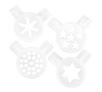NUSITOU 4pcs Buses de Machine à Glace en Plastique Alimentaire Blanc Accessoires de Rechange Pratiques pour Sorbetière la Cuisine Dessert Cookies