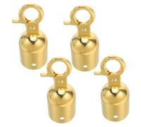 NUSITOU 4pcs Butée D'extrémité de Corde en Alliage D'aluminium Crochet pour Poteaux de Rampe, Protection et Touche Élégante pour Décoration et Sécurité