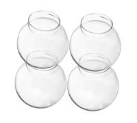 NUSITOU 4pcs Globe en Verre Clair pour Projets DIY Design Élégant, Protège Les Objets, pour Décoration, Anniversaires et Occasions Spéciales