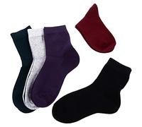 NUSITOU 5 Paires de Chaussettes en Coton Doublure Gel Silicone Hydratantes et Antidérapantes pour Femmes, comme Présent Couleur Aléatoire