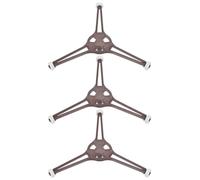 NUSITOU Anneau de Support pour Plateau Tournant de Micro-ondes en Plastique Résistant à L'usure, Remplacement Pratique, Lot de 3 Pièces pour Four à Micro-ondes