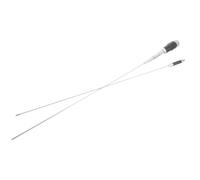 NUSITOU Antenne CB Marine Solide et Facile à Installer pour Radios Portables, Fréquence 26-28 MHz, Matériau Plastique et Métal, Couleur Argenté, pour Navigation