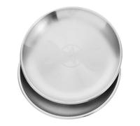 NUSITOU Assiette Rituelle Étoile à Cinq Branches Argenté Fer 2 Pièces