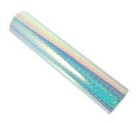 NUSITOU Autocollants en Vinyle Holographique à Motif Écailles de Poisson pour Gobelets, Décoratifs et Amovibles, Feuille Pet Unique pour DIY Coloré