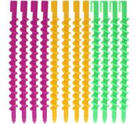 NUSITOU Bigoudis Spiralés 20 Pièces pour Permanente sans Chaleur, Tiges Solide Légères, Kit Coiffure Boucles Spirales, Utilisation Salon et Maison, Adapté Cheveux Afro Couleur Aléatoire