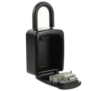 NUSITOU Boîte à Clés Sécurisée à Code 4 Chiffres en Abs et Acier, Résistante la Rouille et Étanche, Boîte de Rangement Couvercle pour Bureau et Activités Quotidiennes