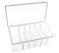 NUSITOU Boîte de Rangement Acrylique pour Organiser Outils de Maquillage Grand Espace, Portable et Design Minimaliste pour Extensions de Couvercle