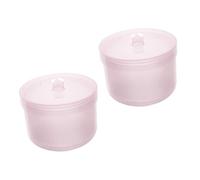NUSITOU Boîte de Trempage pour Outils à Ongles 2 Pièces Rose Filtre, Bac de Haute Température, Réservoir Plastique Hygiénique pour Manucure et Prothésiste Ongulaire