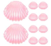 NUSITOU Boîtes à Bonbons pour Rangement Bijoux et Bonbons Rose Coquillage 10 Pièces en Pp pour Shower et Loisirs Créatifs