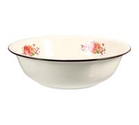 NUSITOU Bol Mélangeur Émaillé Rétro Beige Cuisine, Bassin Épais Design Antidérapant, pour Préparation et Mélange Cuisine Plusieurs styles