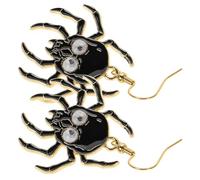 NUSITOU Boucles D'oreilles Araignée D'halloween Pendantes en Alliage Émail, Design Créatif et Amusant, pour Soirées Costumées et Célébrations Festives