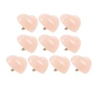 NUSITOU Boutons Coeur en Résine 10 Pièces pour Loisirs Créatifs, Adaptés aux Tricots et Gilets, Rose Clair, 15 MM, Décoration Couture pour Vêtements