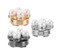NUSITOU Boutons de Manchette Design Élégant Lot de 3 à Motif Floral en Alliage de Zinc et Fixation Sécurisée, pour Mariage et Anniversaires