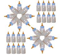 NUSITOU Boutons en Bois Décoratifs et Faciles à Coudre Forme Biberon Lot de 50 Design Créatif et Délicat et Ambiance Festive pour Loisirs Créatifs